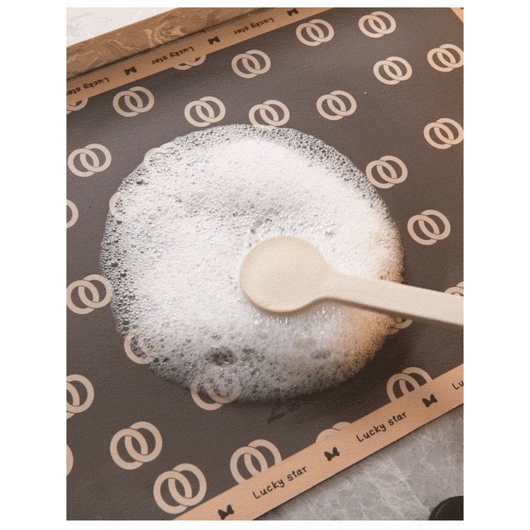 Thảm chùi chân thấm hút nước chất liệu Silicon (tương tự thảm đá) họa tiết GẤU L.V Bear Brick