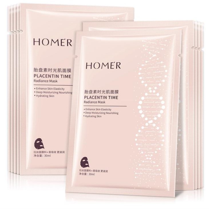 Mặt nạ lụa dưỡng sáng da Home’r Placentin Time Radiance Mask