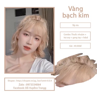 Thuốc Nhuộm Tóc màu  VÀNG BẠCH KIM