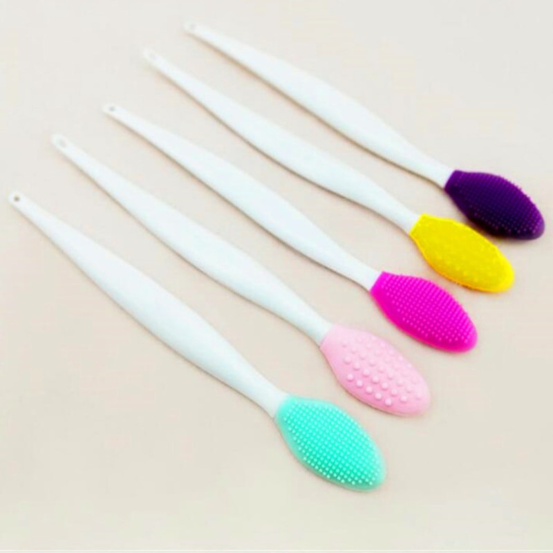 Cọ silicone Hai Mặt Tẩy Tế Bào Chết Và Mụn Đầu Đen Làm Sạch Da