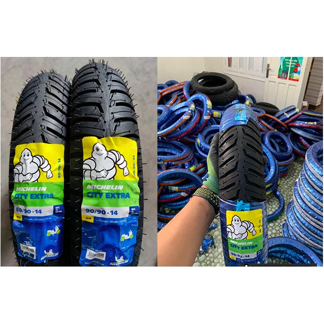 Lốp/vỏ xe máy cho xe ga, xe số vân mới michelin city extra  70/90-14, 80/90-14, 90/90-14 đến 80/90-17...