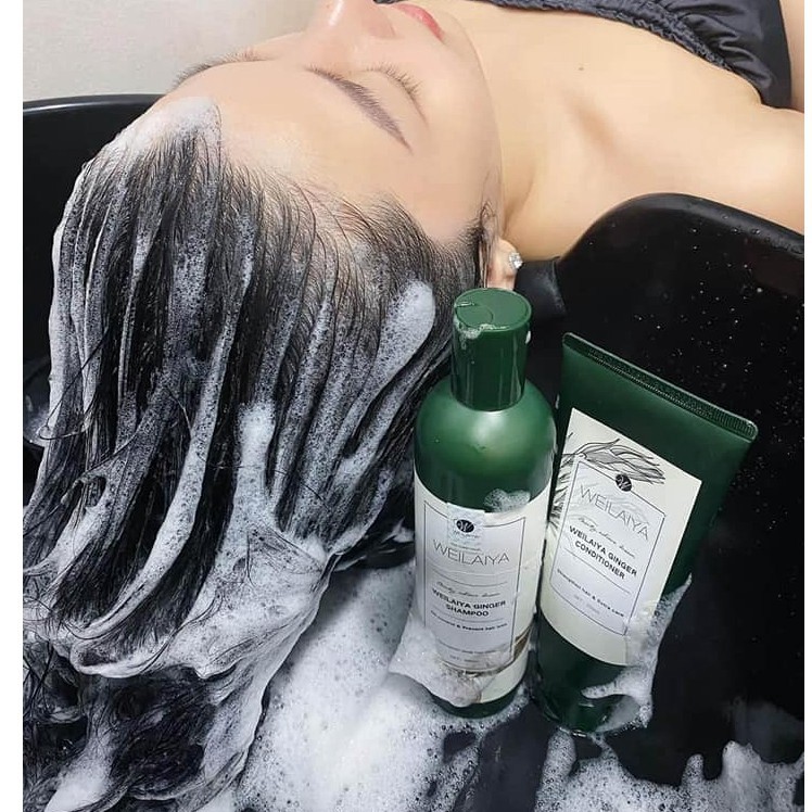 Bộ dầu gội gừng Weilaiya ngăn rụng tóc, sạch gàu hết ngứa, kích thích tóc mọc nhanh 20ml + 20ml.