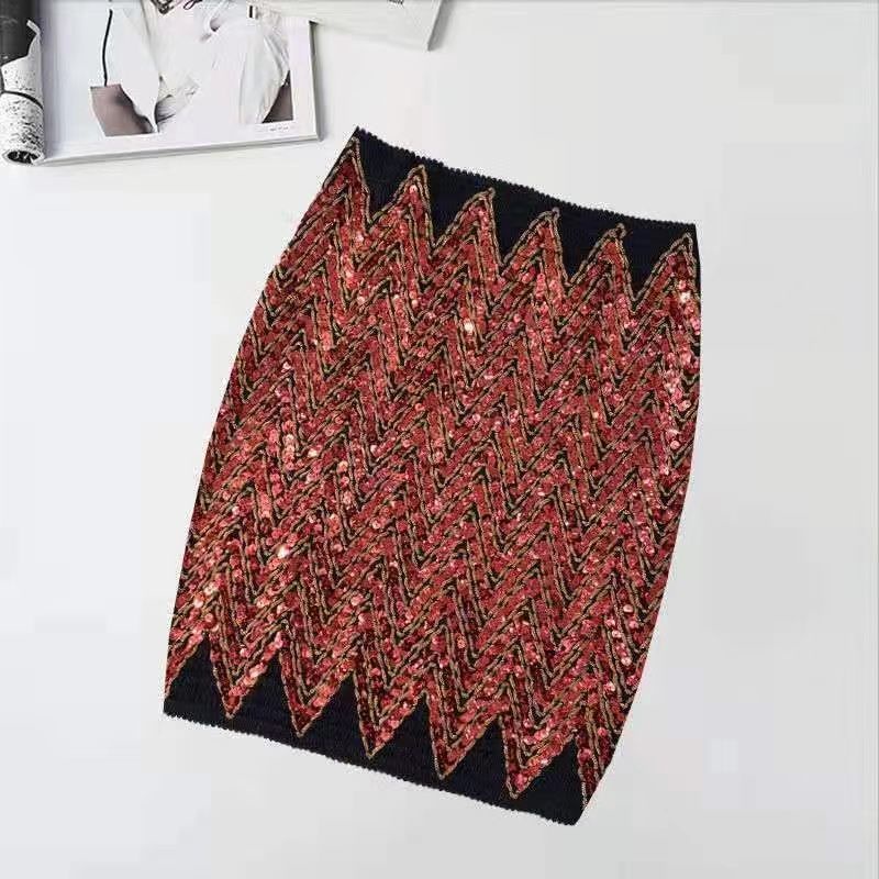 Chân Váy Ngắn Đính Kim Sa Thời Trang Cho Nữ