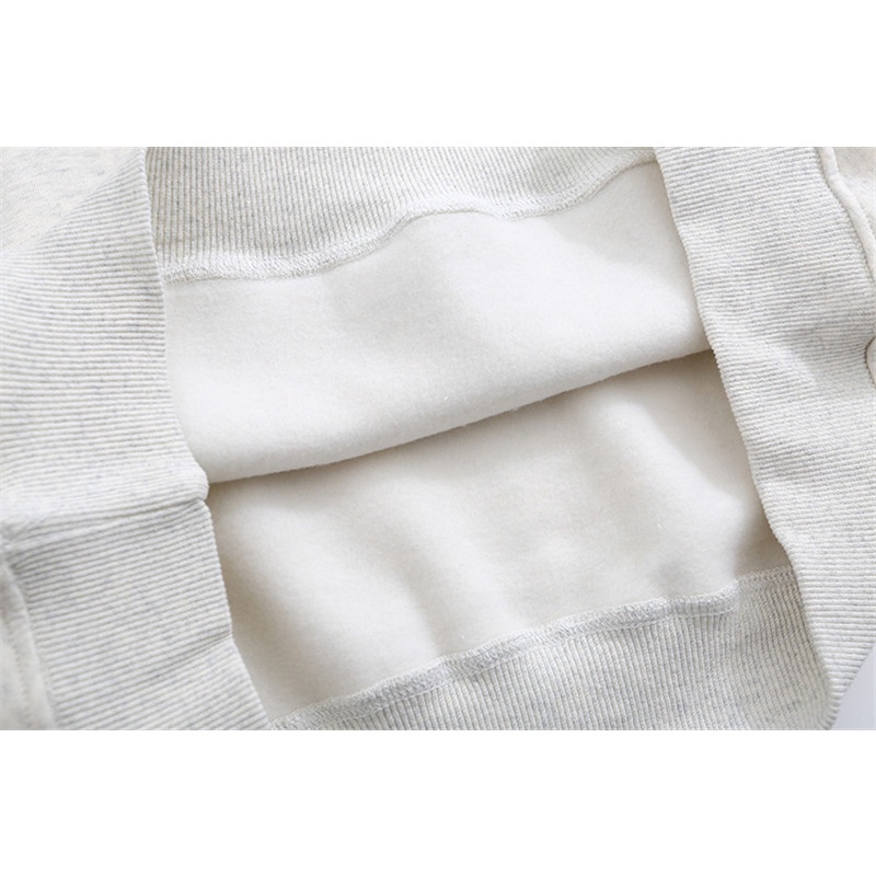 Áo hoodie tay dài bằng cotton size lớn phong cách thể thao năng động cho nam và nữ