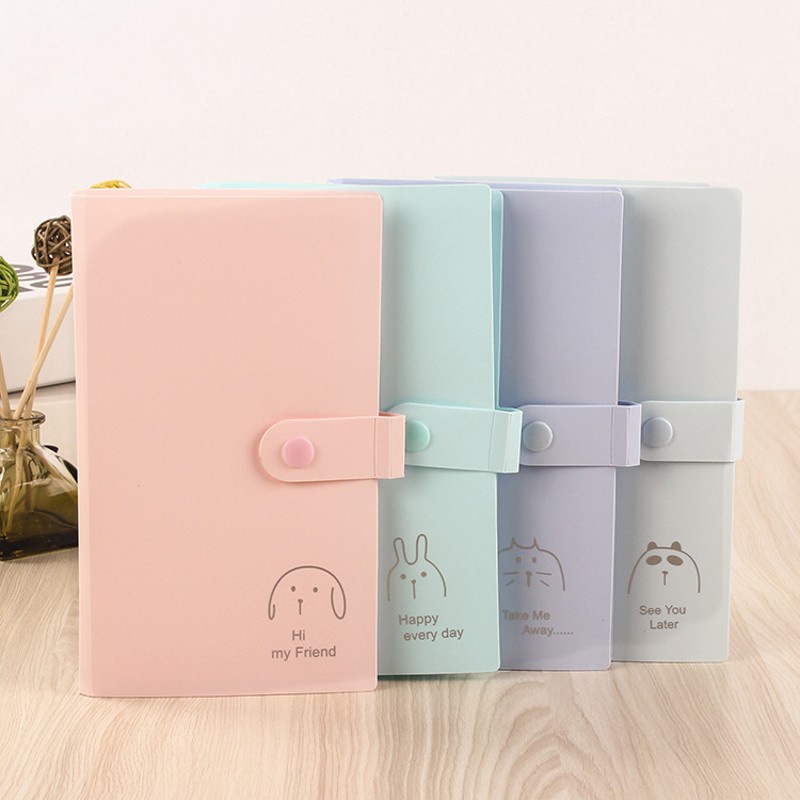 Album đựng thẻ danh thiếp 240 ngăn có nút bấm làm bộ sưu tập và album ảnh doanh nghiệp