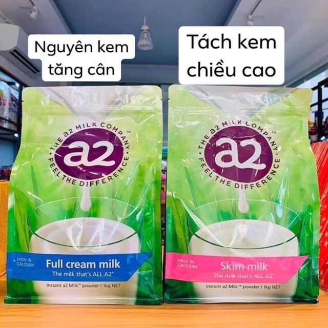 ❤️ Sữa A2 Úc Nguyên Kem/Tách Kem/Milo Hộp Mẫu Mới 850G Chính Hãng Giá Tốt ❤️