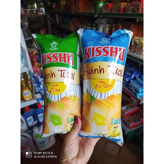 bịch 10 cái bánh mỳ kissu nhân bơ sữa ,nhân cốm 70 gam bảo ngọc