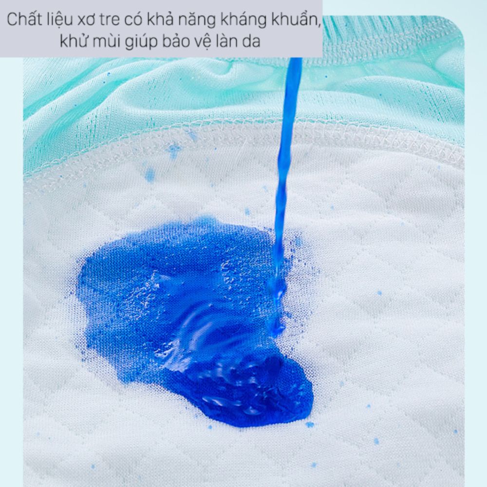 Bỉm vải 6 lớp cao cấp chất liệu vải mềm mịn, thoáng mát dành cho các bé từ 4-18kg