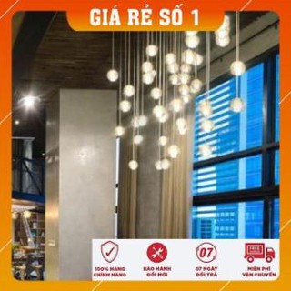 ĐÈN THẢ - Đèn Thả Trần GIỌT NƯỚC PHA LÊ - 1 Bóng