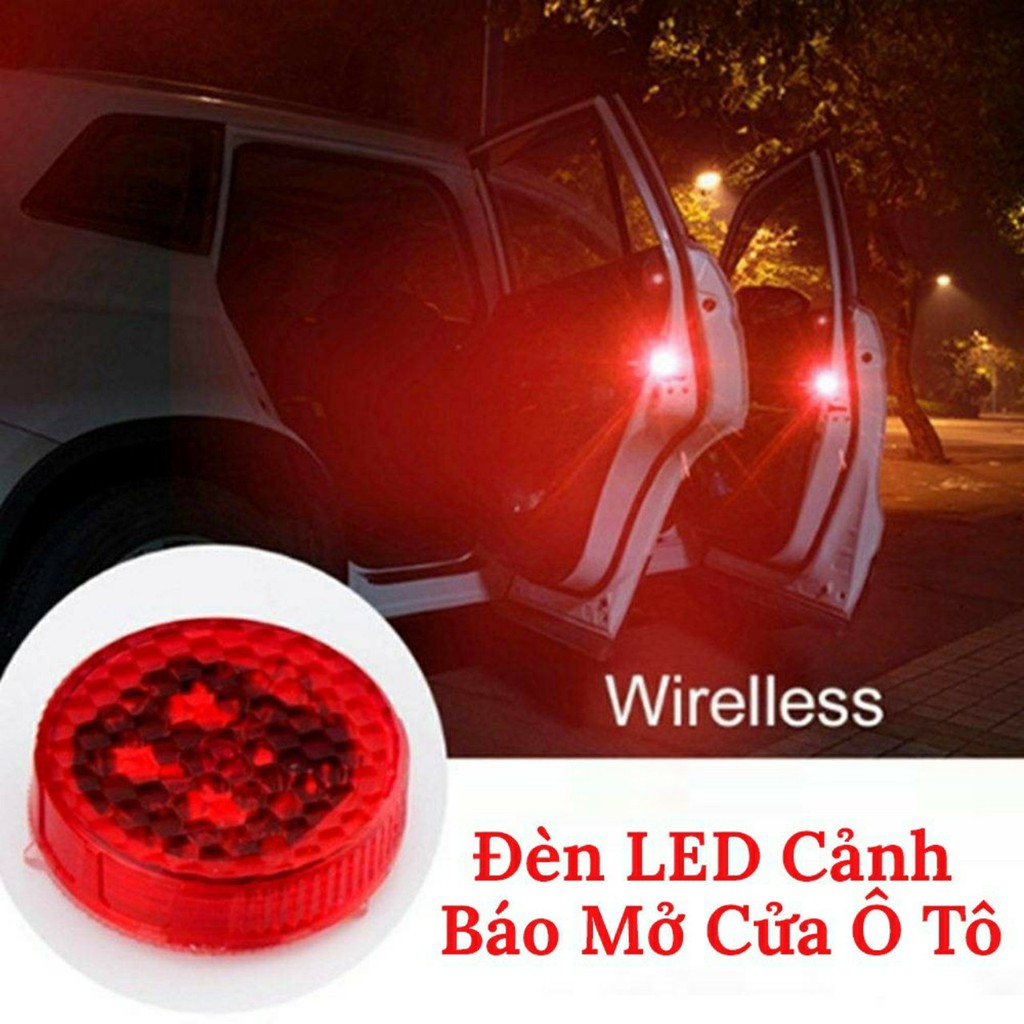 Đèn LED Cảnh Báo Mở Cửa Ô Tô – Đèn Led Màu Cảnh Báo Nhiều Màu – Bộ 2 Đèn