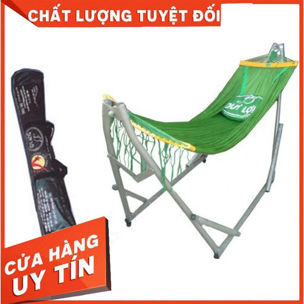 [Siêu Sale] Võng xếp Duy Lợi - Cỡ lớn (Kèm lưới võng + gối)