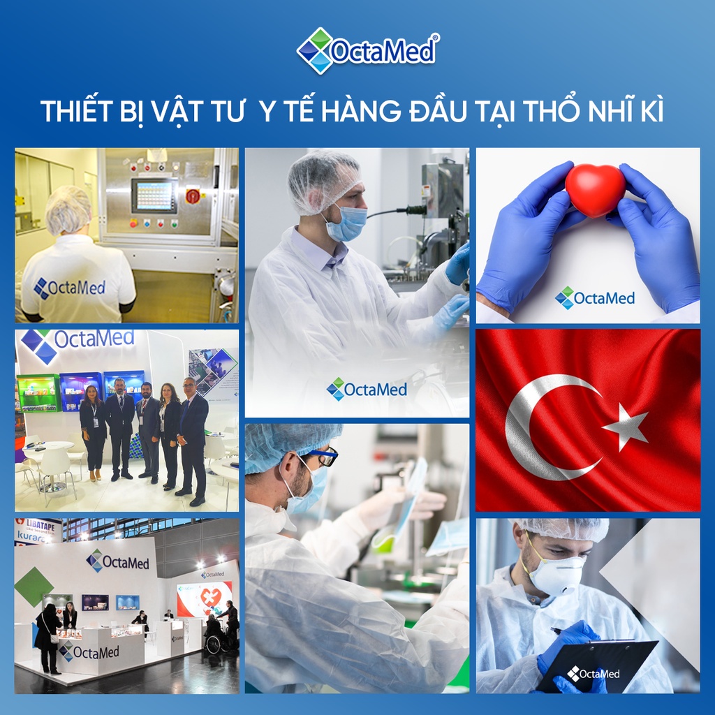 Băng dán sơ cứu y tế / Băng cá nhân OCTACARE họa tiết trẻ em không kích ứng, chịu nước - Hộp 20 Miếng