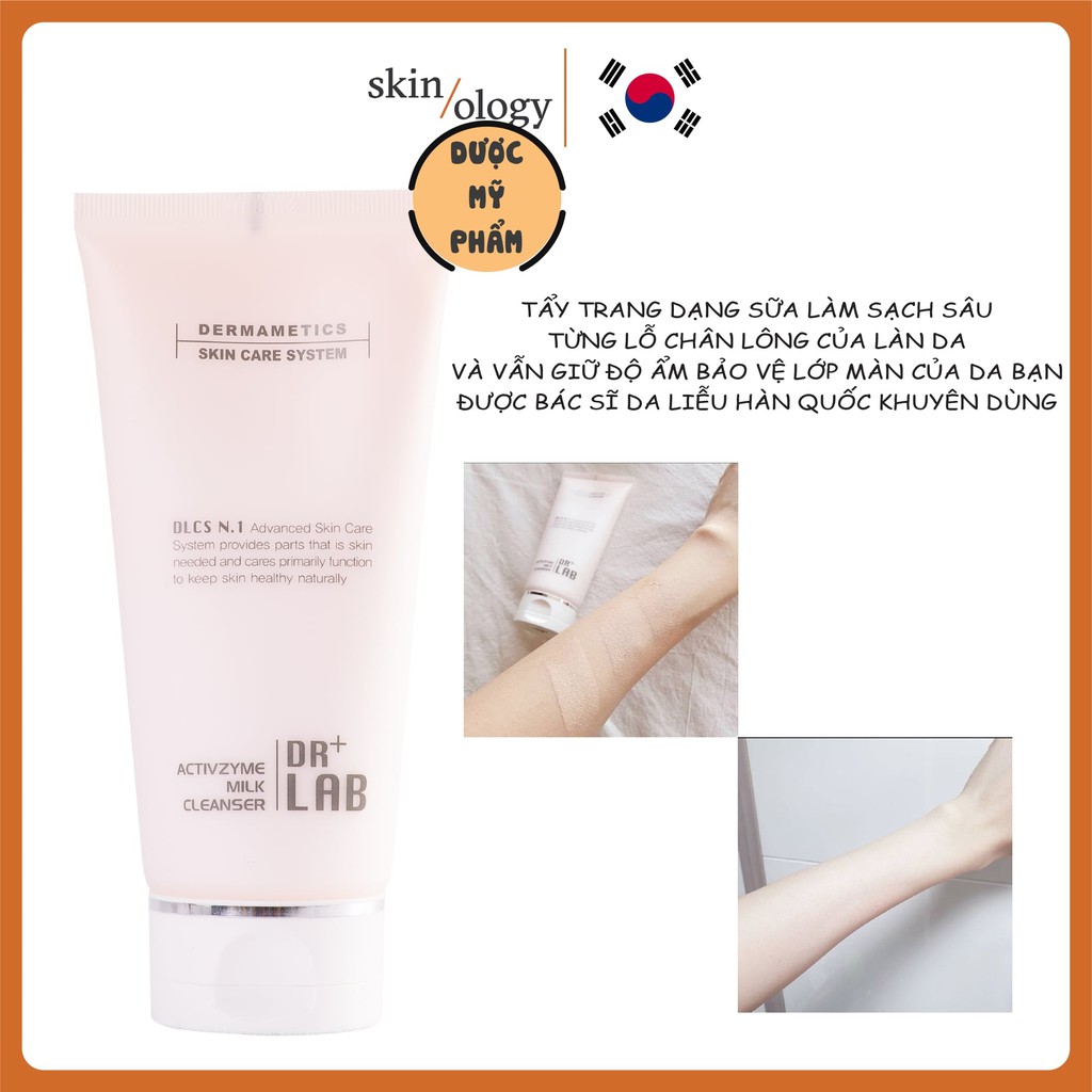 TẨY TRANG DR. LAB ACTIVZYME MILK CLEANSER DỊU NHẸ DẠNG SỮA SẠCH SÂU DA NHẠY CẢM DƯỢC MỸ PHẨM HÀN QUỐC