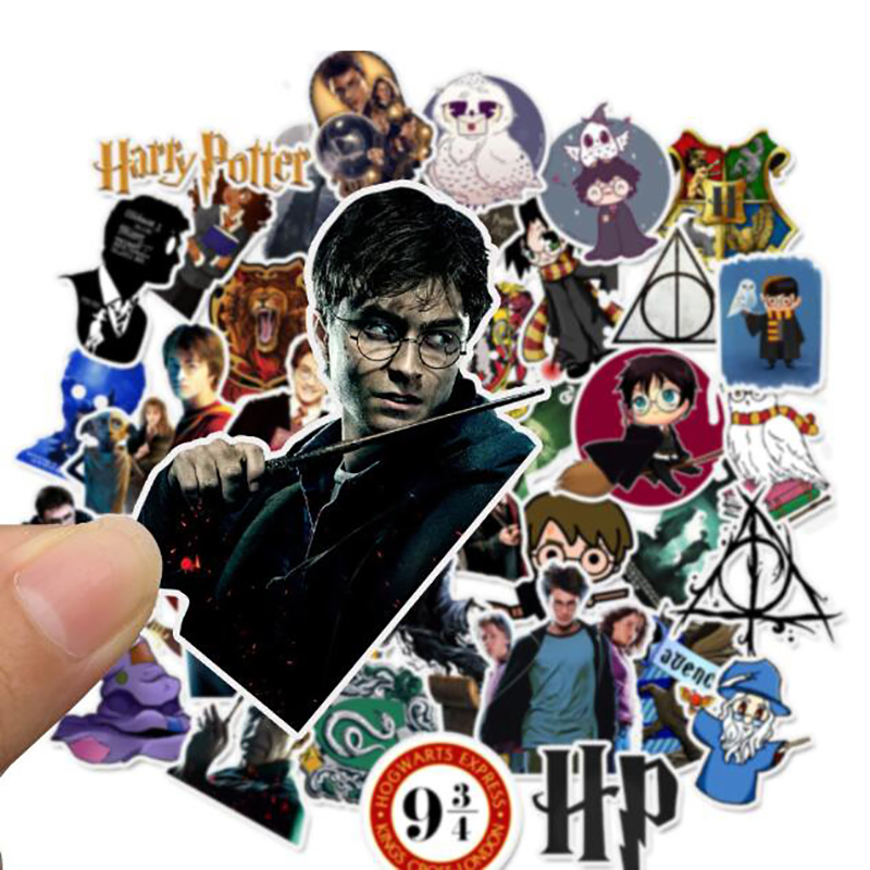 VN Bộ 50 Miếng Dán Trang Trí Hình Nhân Vật Trong Phim Harry Potter