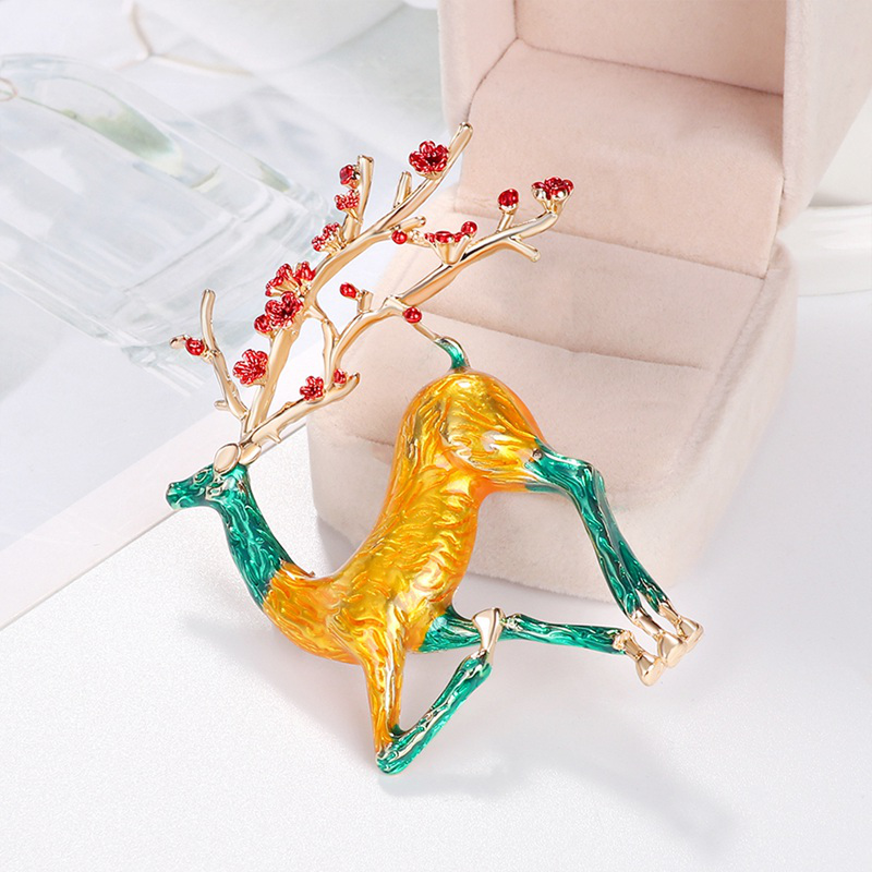 Ghim Cài Áo Hình Hươu Màu Sắc Thời Trang Cá Tính Dễ Thương