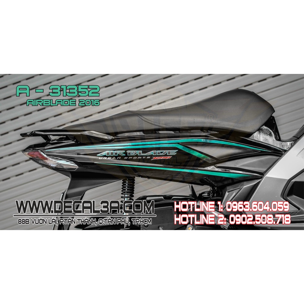 Tem rời Airblade  2016 125i chỉ