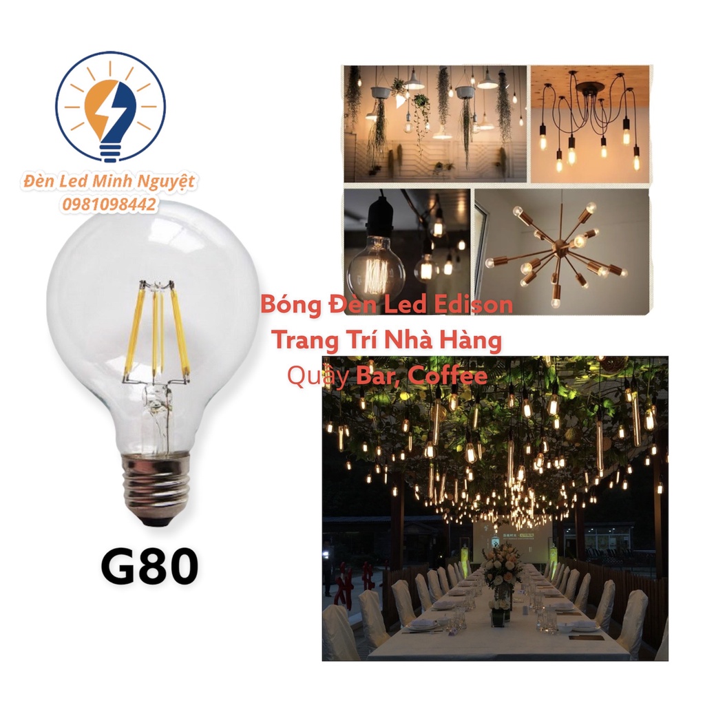Bóng Đèn Led Edison Trang Trí Ngoài Trời Nhiều Mẫu(SIÊU RẺ)