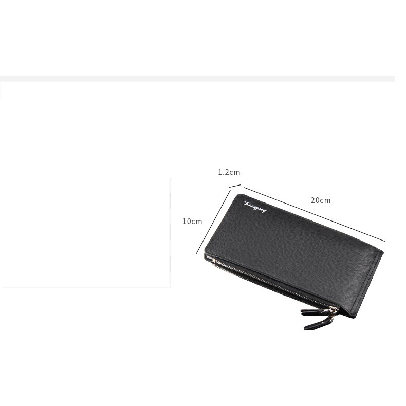 Ví dài nam HUTALEATHER 2 khóa ngoài kết hợp khóa nút bấm thời trang phong cách VNA49