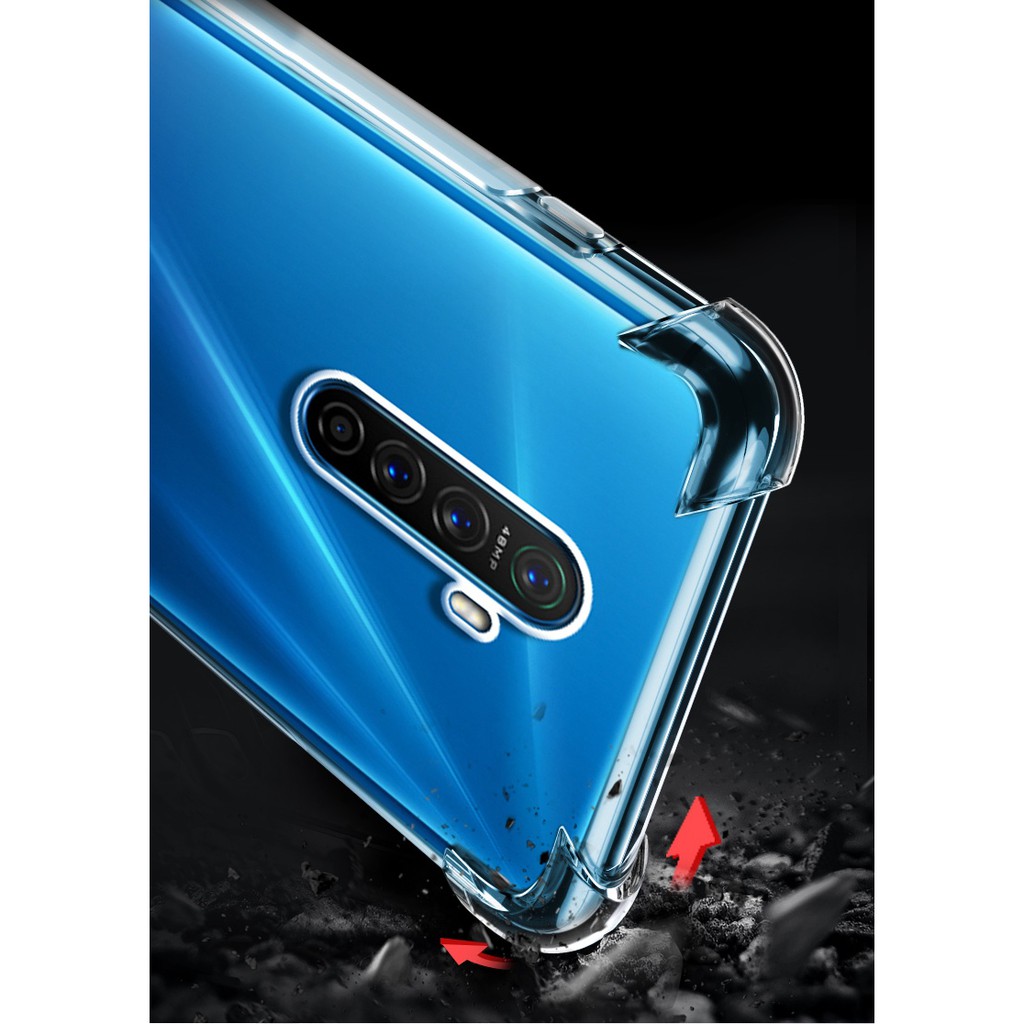 ỐP LƯNG RENO ACE / REALME X2 PRO DÙNG CHUNG DẺO TPU TRONG SUỐT LỒI 4 GÓC