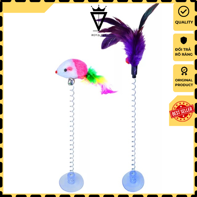 ♋️😭ĐỒ CHƠI CHO MÈO LÒ XO CÓ GIÁC HÚT