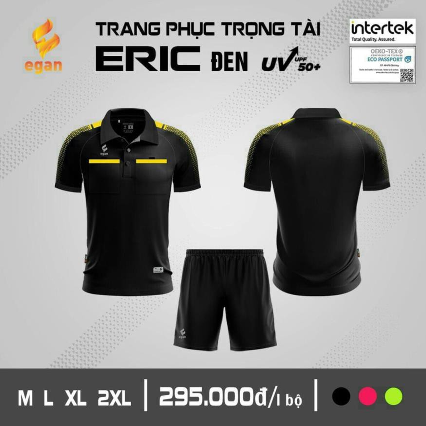 Quần áo bóng đá trọng tài Eric UV,quần áo thể thao chính hãng 3 màu đẹp nhất 2021  ཾ