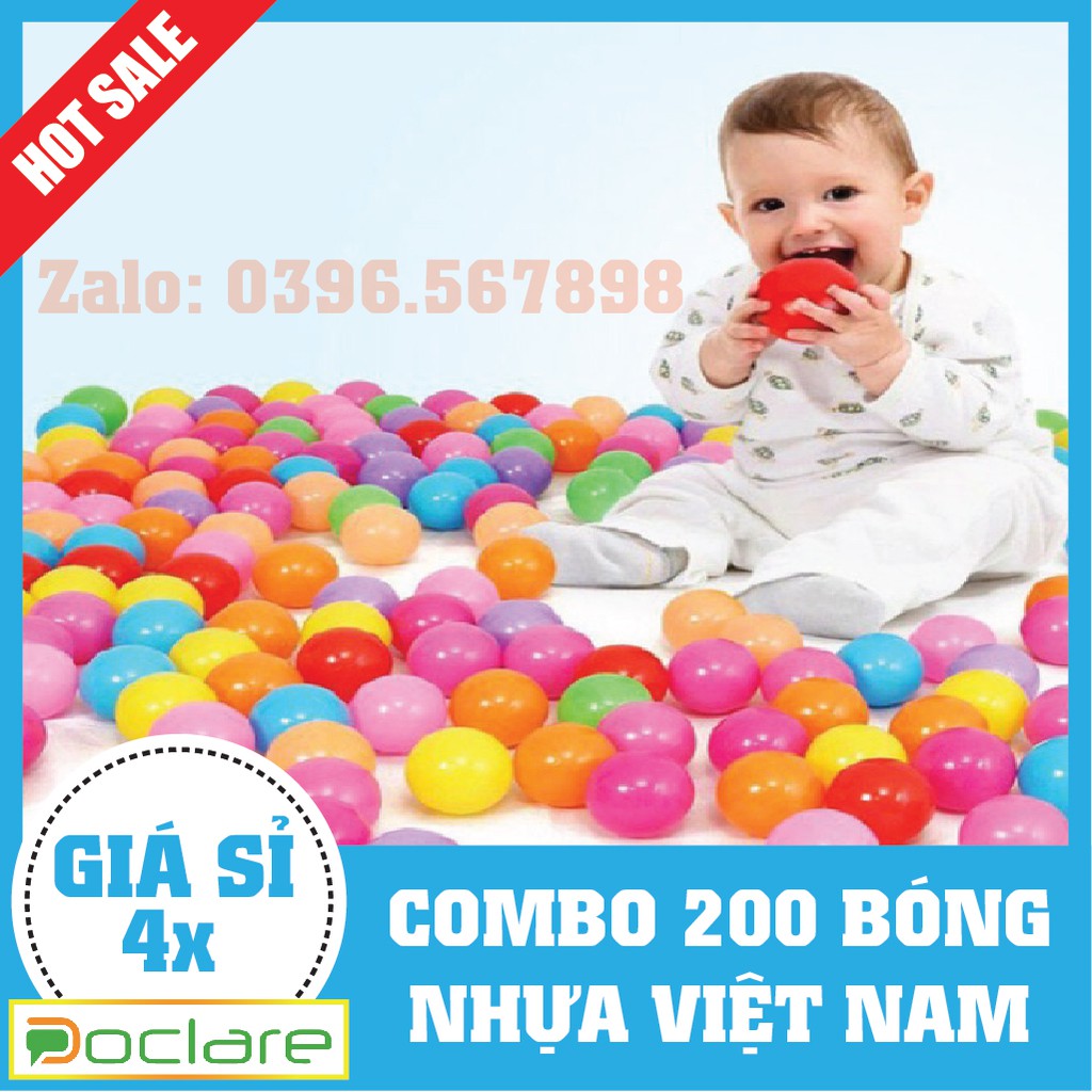 Bóng ngựa cho bé COMBO 200 QUẢ GIÁ SỐC