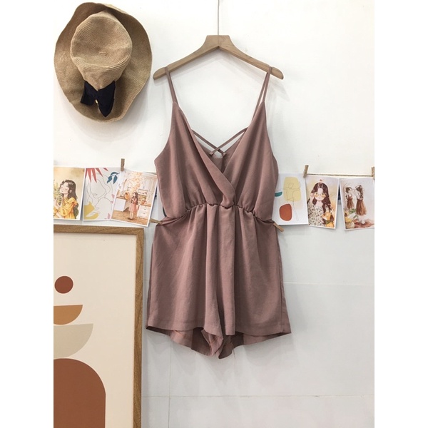 Jumpsuit hồng ruốc siêu xinh