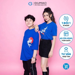 Áo thun in cá chép vòng tròn GUMAC ATB1196