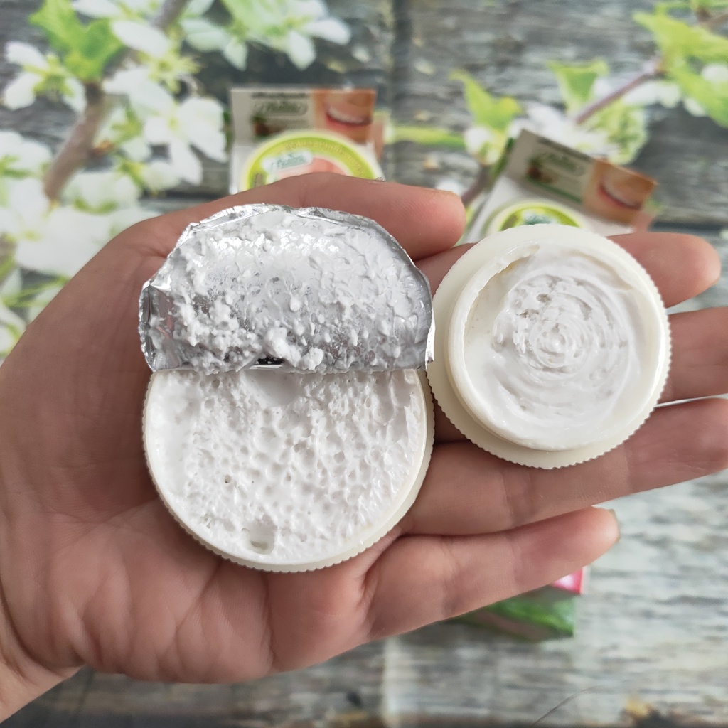 Kem Tẩy Trắng Răng Thái Lan Green Herb hũ lớn tặng hũ nhỏ