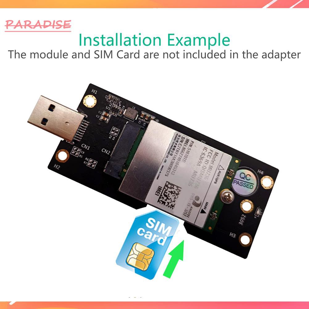 Thẻ Chuyển Đổi 1 Ngff M2 Sang Usb 3.0 W / Sim 8pin Cho 3g / 4g / 5g | BigBuy360 - bigbuy360.vn