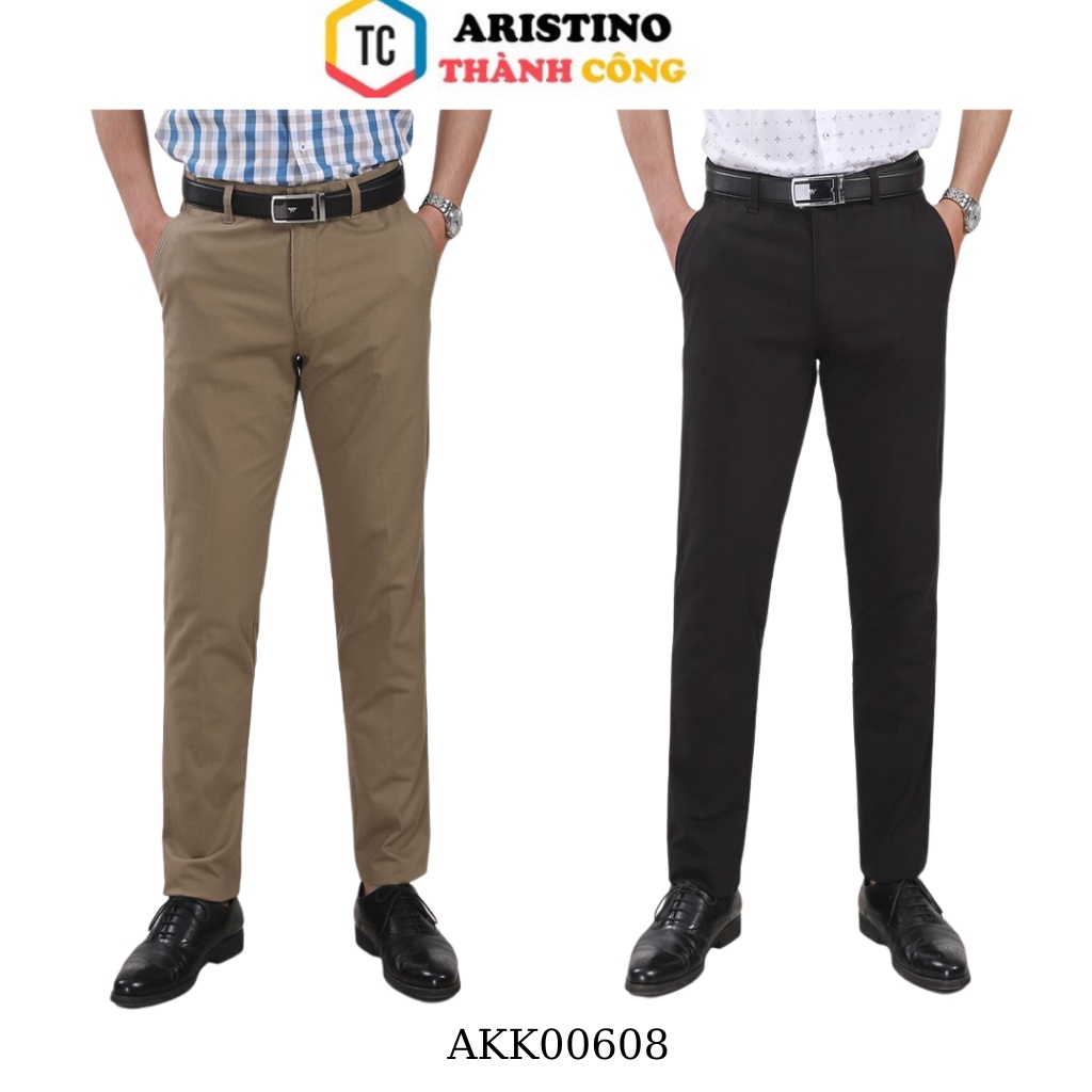 Quần kaki nam Aristino chất cotton from regular AKK00608