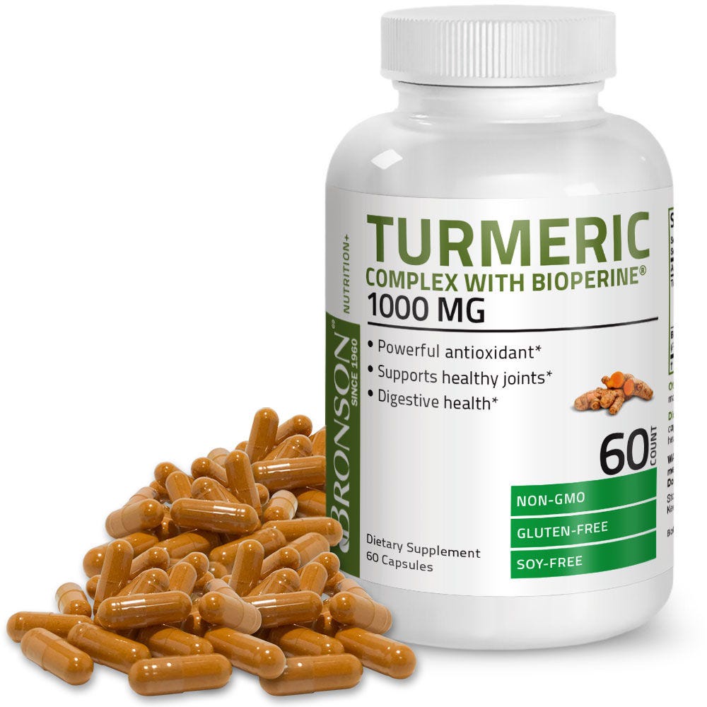 Organic Vitamin Turmeric Curcumin Extract - 60 viên Mỹ - Nano nghệ hỗ trợ viêm loét dạ dày, bổ xương khớp