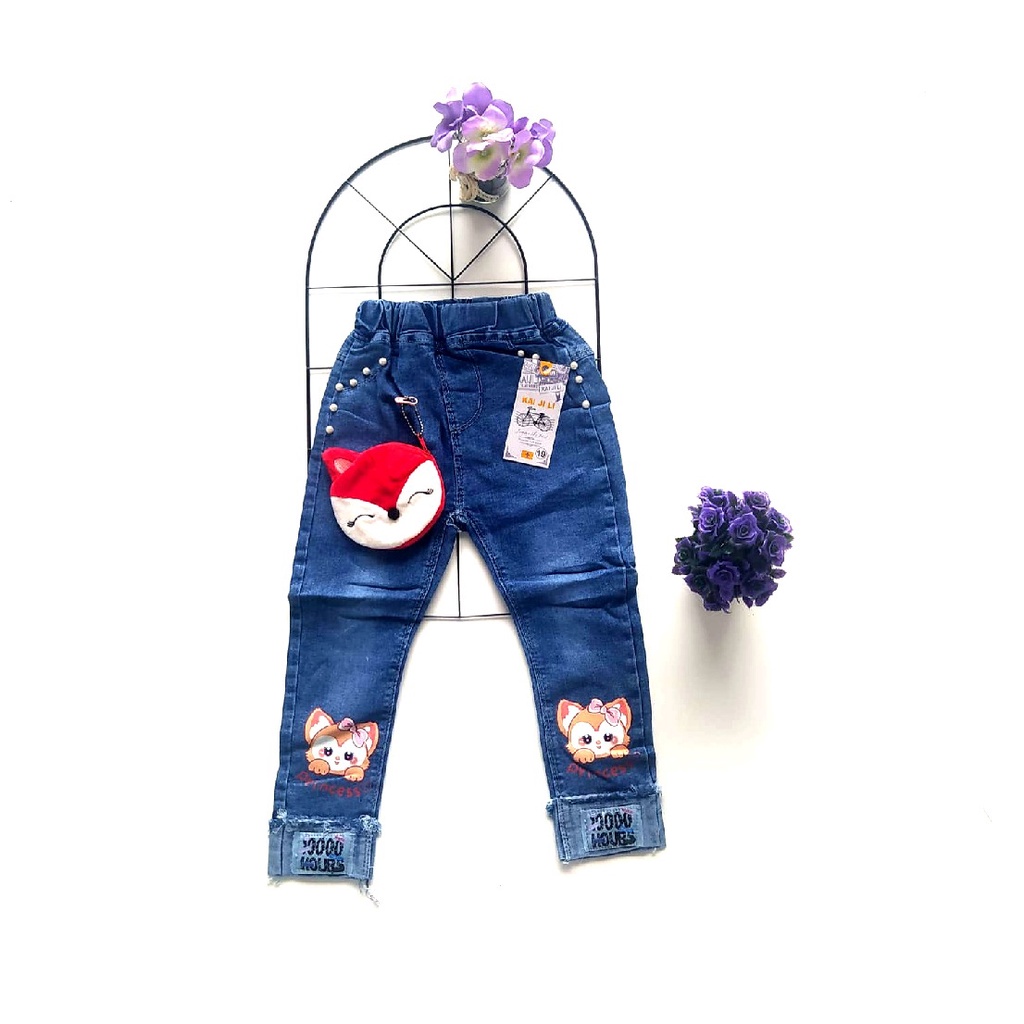 LEVIS Quần denim Dài Họa Tiết Sói Độc Đáo Cho Bé Từ 8 Tháng-5 Tuổi