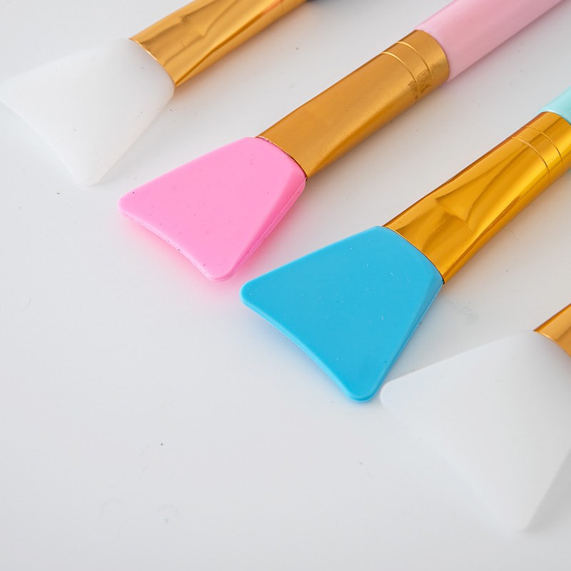 Combo 5 Chổi, cọ silicon đắp mặt