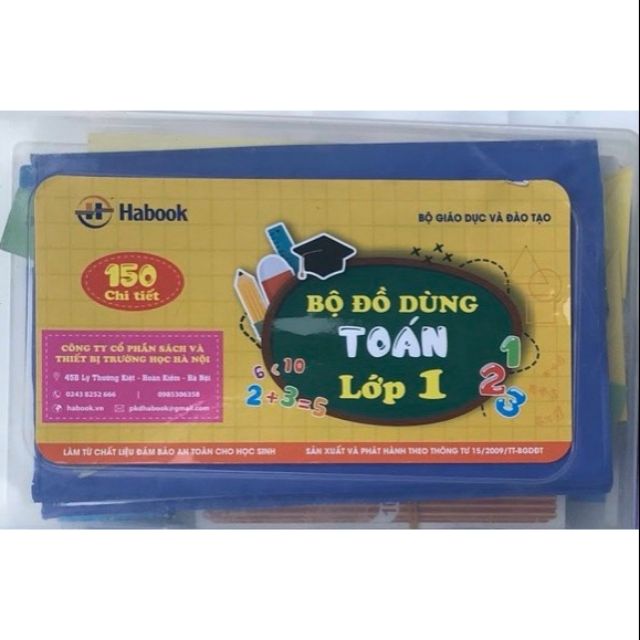 Bộ đồ dùng toán lớp 1.
