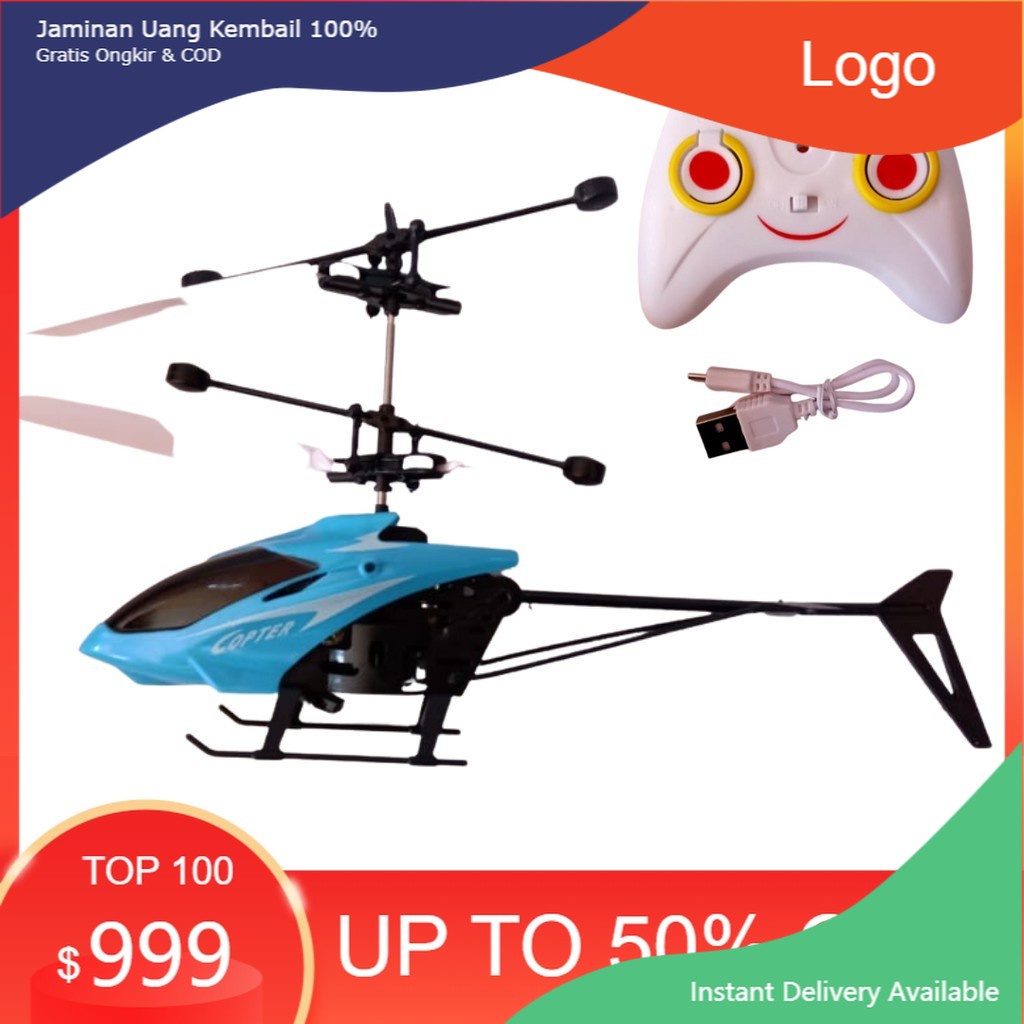 !! Máy Bay Trực Thăng Điều Khiển Từ Xa + Cảm Biến Tay (Helicopter Dual Use)