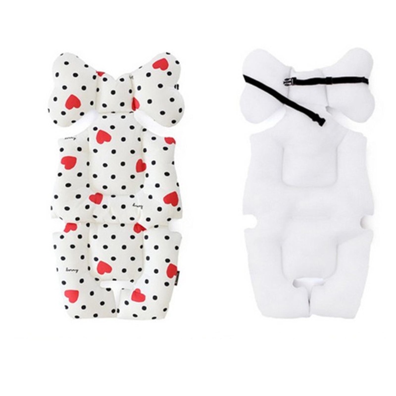 Tấm Lót Xe Đẩy Em Bé Bằng Cotton Mềm Mại Phối Lưới 3D Thoáng Khí
