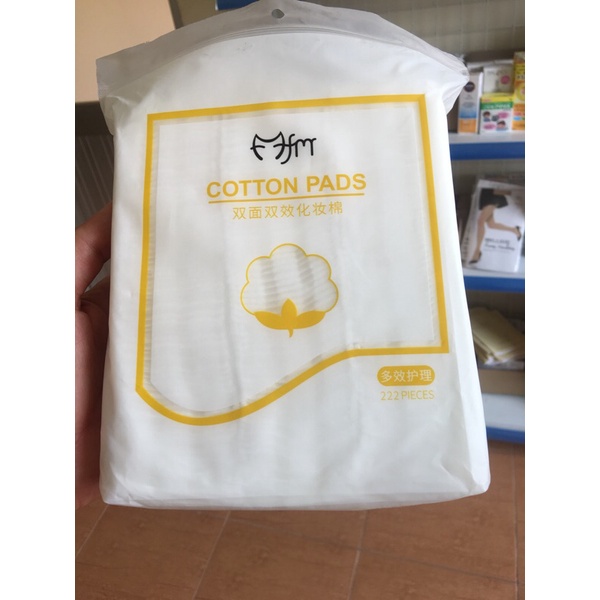 Bông Tẩy Trang 3 Lớp FM Cotton Pads Magic Beauty Túi 222 Miếng Mềm Mịn Không Gây Kích Ứng Da