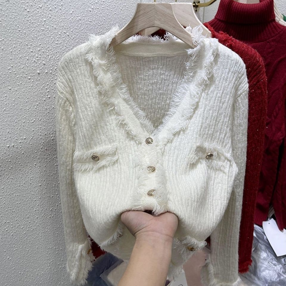 COZOK Áo Khoác Cardigan Dệt Kim Tay Dài Thiết Kế Đơn Giản Hợp Thời Trang