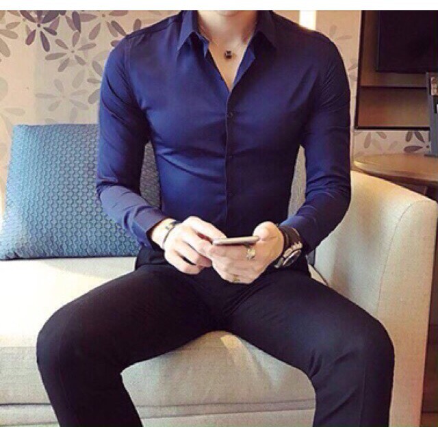 Áo Sơ Mi Zara nam dài tay,vải lụa trơn,khô thoáng kiểu dáng Hàn Quốc chất xịn loại 1 | BigBuy360 - bigbuy360.vn