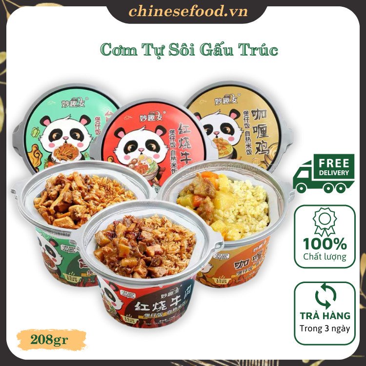 Cơm tự sôi Trùng Khánh gấu trúc 6 vị siêu ngon !