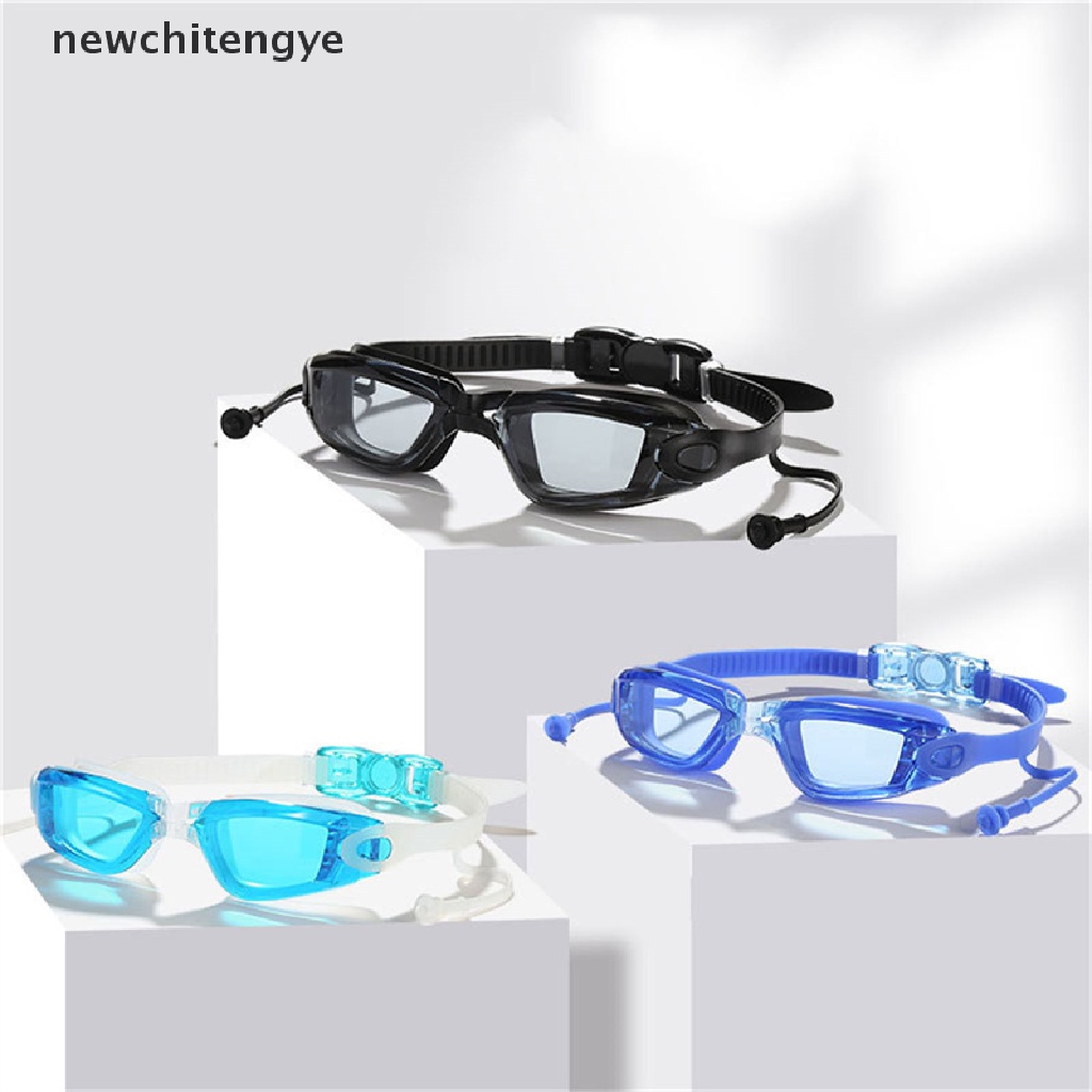 Kính Bơi Chuyên Nghiệp Bằng Silicone Chống Thấm Nước Chống Sương Mù Kèm Nút Bịt Tai