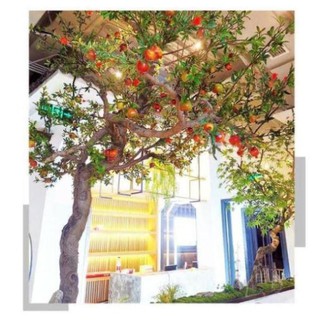 Cành lựu giả trang trí cao cấp
