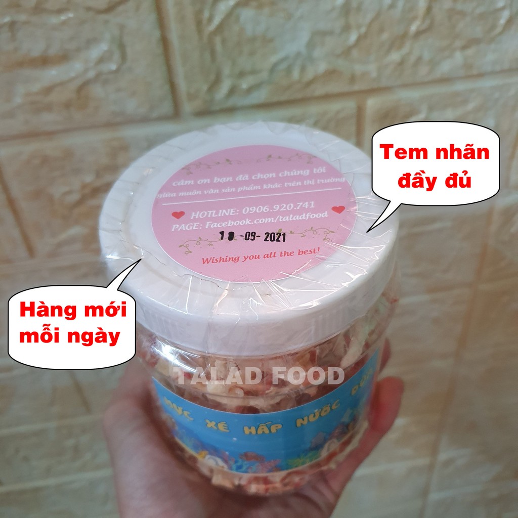 Khô mực hấp dừa xé sợi 200g TALADFOOD, đồ ăn vặt SÀI GÒN, ngon rẻ hấp dẫn