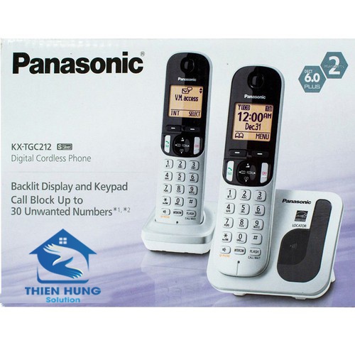 Điện thoại bàn không dây Panasonic KX-TGC212  Điện thoại bàn cầm tayl1 | BigBuy360 - bigbuy360.vn