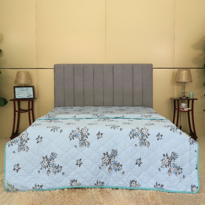 Chăn chần gòn cotton hoa Hometex, mền đắp 1m6x2m và 1.8x2m
