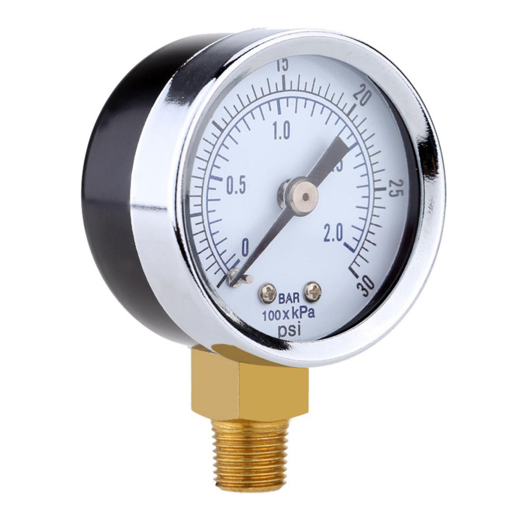 Đồng Hồ Đo Áp Suất Không Khí Bubble Shop61 0-30psi 0-2bar
