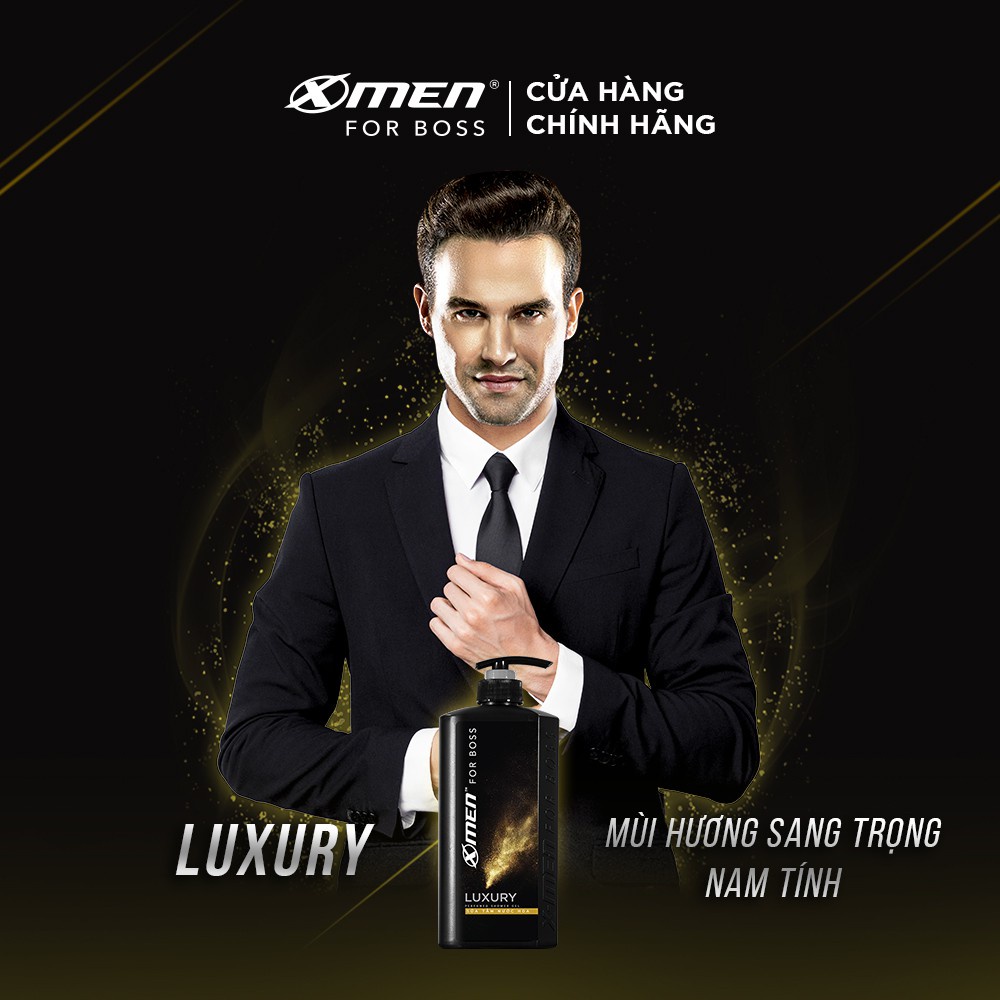 Sữa tắm Nước hoa X-Men For Boss Luxury 650g ,Sữa tắm xmen nam Mùi hương sang trọng tinh tế dành cho phái mạnh