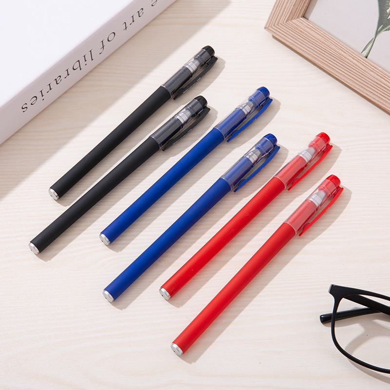 Set 2 Bút Bi + 10 Ruột Thay Thế Mực Đen