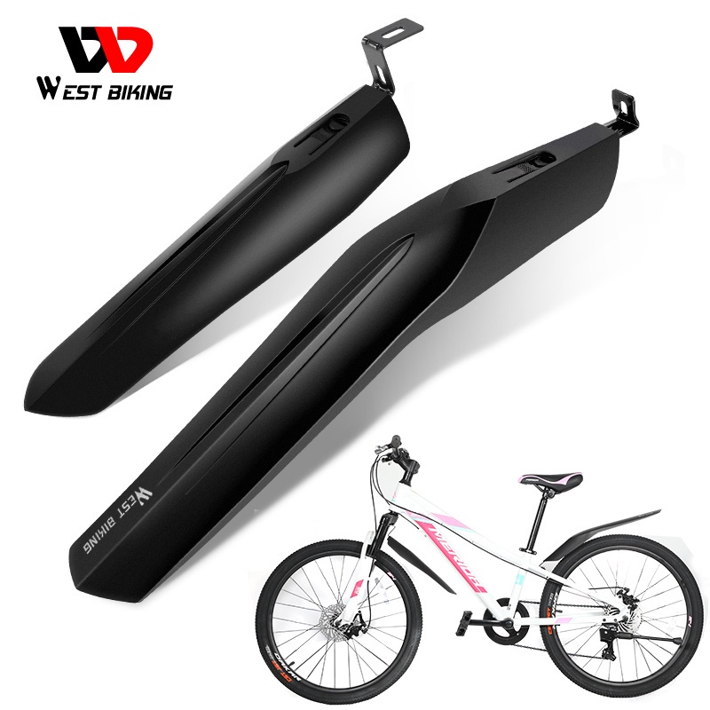 Miếng chắn bùn dành cho xe đạp MTB WEST BIKING thiết kế dài và bền bỉ 22-24 Inch